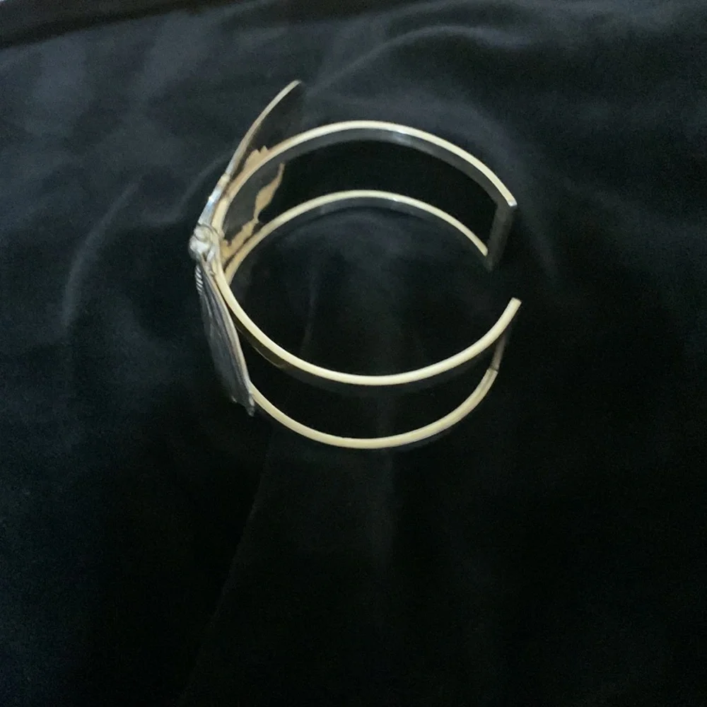 Large Silver Butterfly Bracelet - Picture 5 of 11